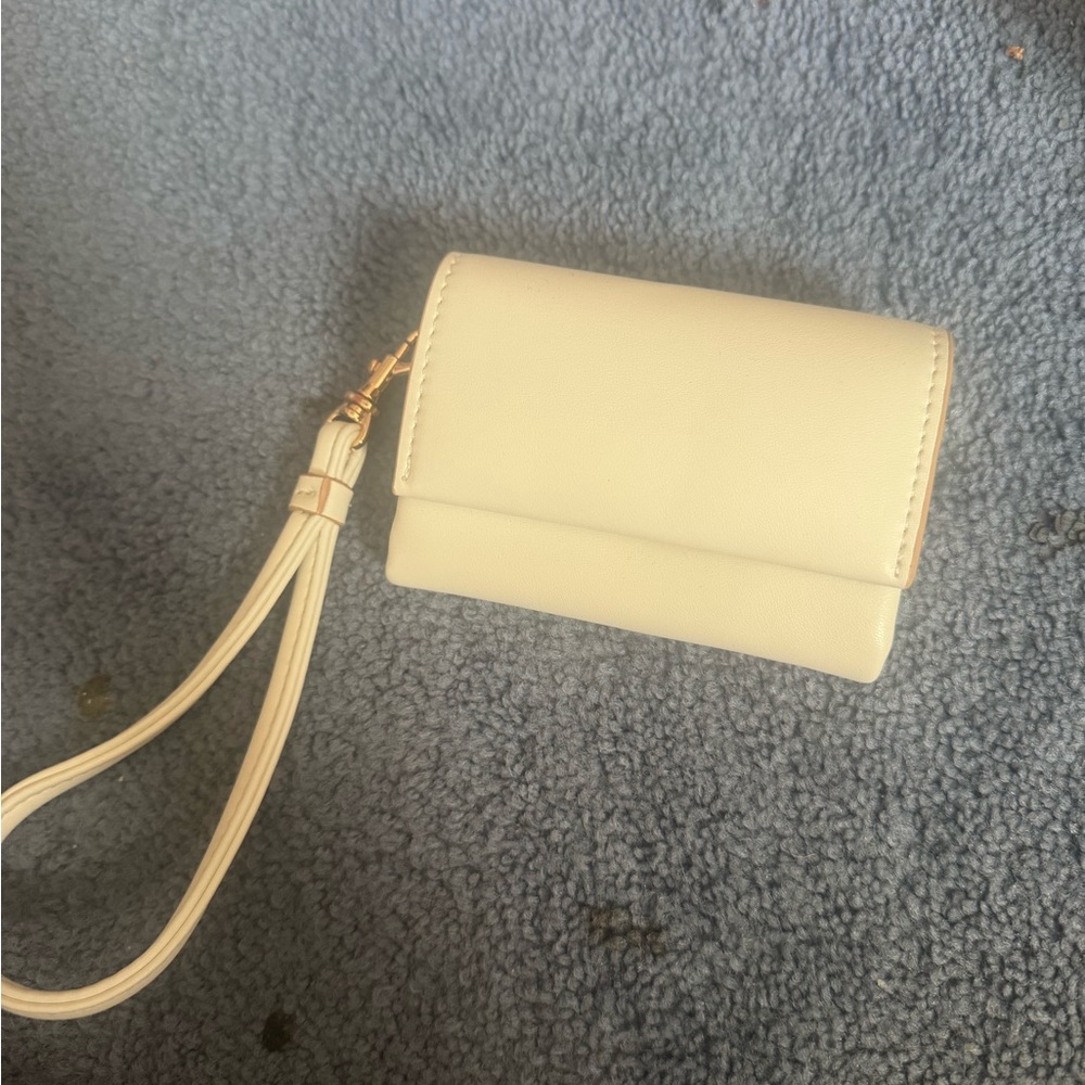 A New Day Cream Wristlet Wallet